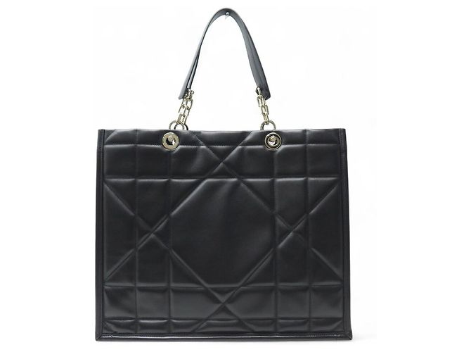 NUOVA BORSA A MANO CHRISTIAN DIOR ESSENTIAL GM IN PELLE ARCHICANNE CON TRACOLLA Nero - vista 2