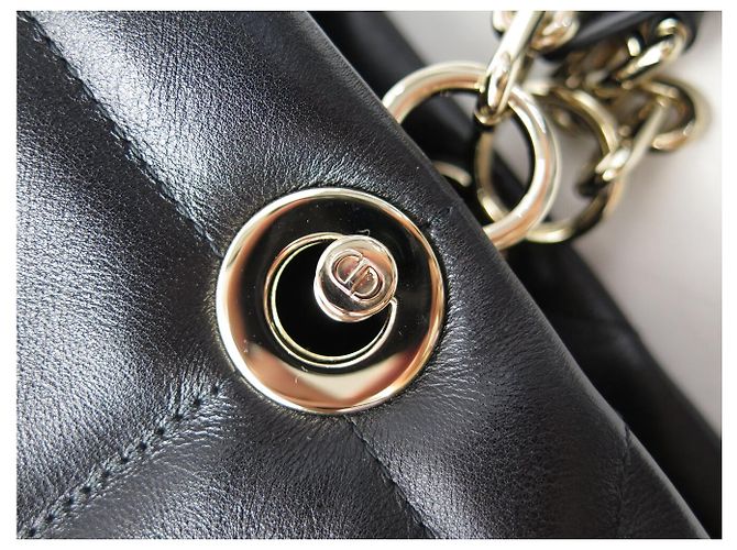 NUOVA BORSA A MANO CHRISTIAN DIOR ESSENTIAL GM IN PELLE ARCHICANNE CON TRACOLLA Nero - vista 5