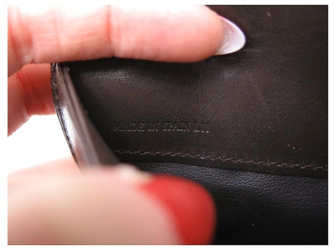 Triomphe Céline VINTAGE CELINE GRAND EMBOSSED TRIUMPH & C SUEDE WALLET Brown - view 10