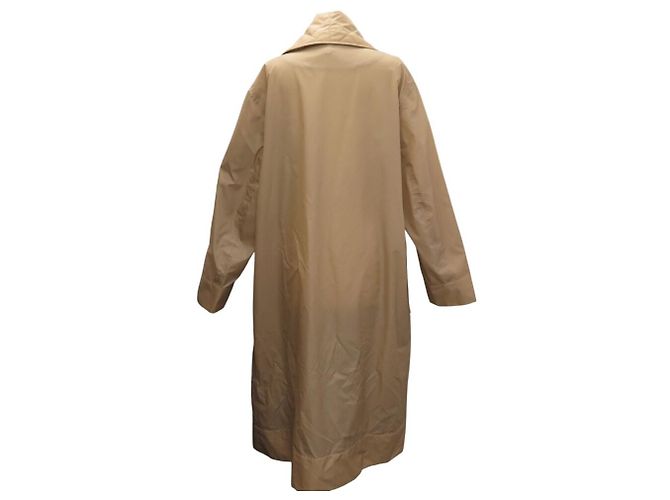 ABRIGO LOEWE IMPERMEABLE TRENCH CUELLO ACOLCHADO M 40 OVERSIZE BEIGE - vista 3