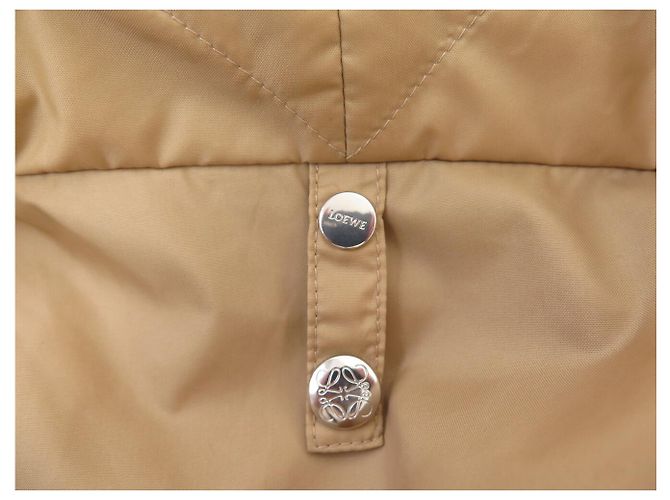 ABRIGO LOEWE IMPERMEABLE TRENCH CUELLO ACOLCHADO M 40 OVERSIZE BEIGE - vista 8