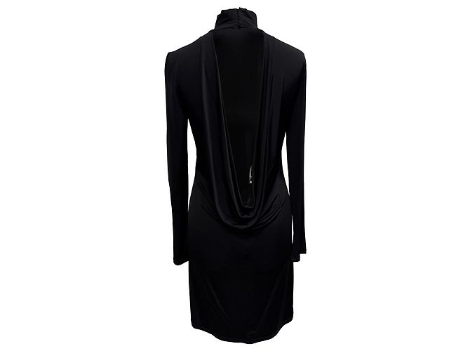 Stella Mc Cartney Stella McCartney Open Back Mini Dress in Black Viscose - view 3