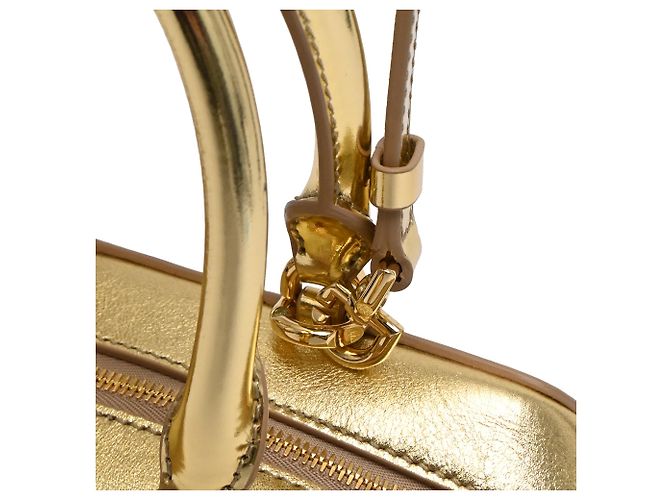 Bolsa de mão mini Antigona Leste-Oeste em couro dourado metálico da Givenchy - vista 8