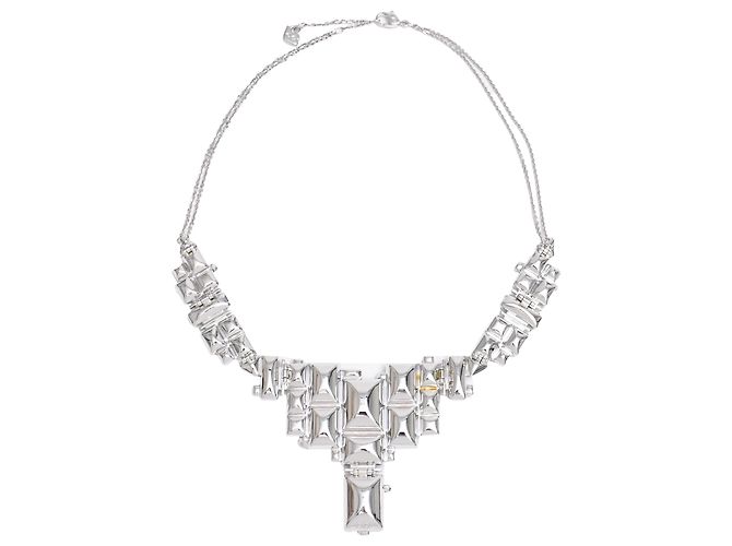 Collana Geometrica Swarovski Reload in Rodio Multicolore - vista 2