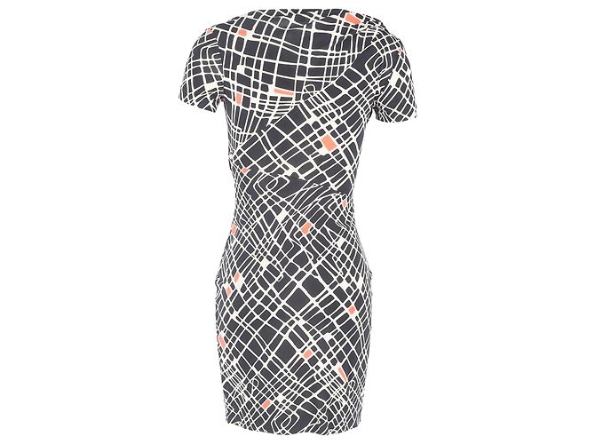 Abito Mini Oda Stampato in Seta Multicolore di Diane Von Furstenberg - vista 3