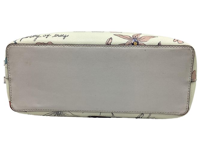 Tote carré Kerrington de Tory Burch en cuir blanc - vue 11