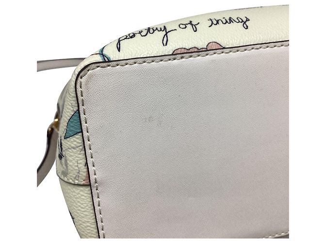 Tote carré Kerrington de Tory Burch en cuir blanc - vue 12
