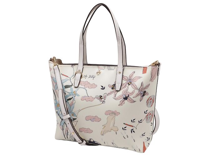 Tote carré Kerrington de Tory Burch en cuir blanc - vue 2