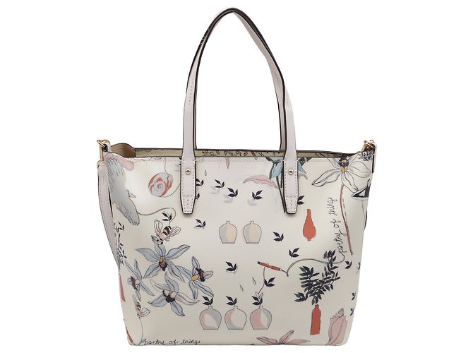 Tote carré Kerrington de Tory Burch en cuir blanc - vue 4