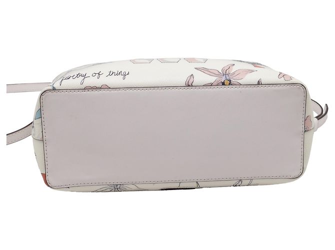 Tote carré Kerrington de Tory Burch en cuir blanc - vue 5