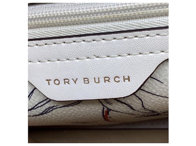 Tote carré Kerrington de Tory Burch en cuir blanc - vue 8