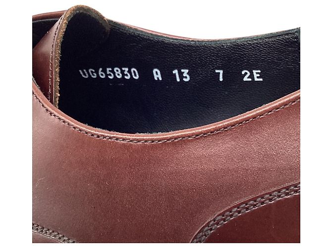 Scarpe Derby a punta in pelle marrone Salvatore Ferragamo Rosso - vista 8