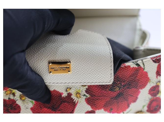 Bolsa Medium Miss Sicily de Dolce & Gabbana em couro com estampa floral - vista 12