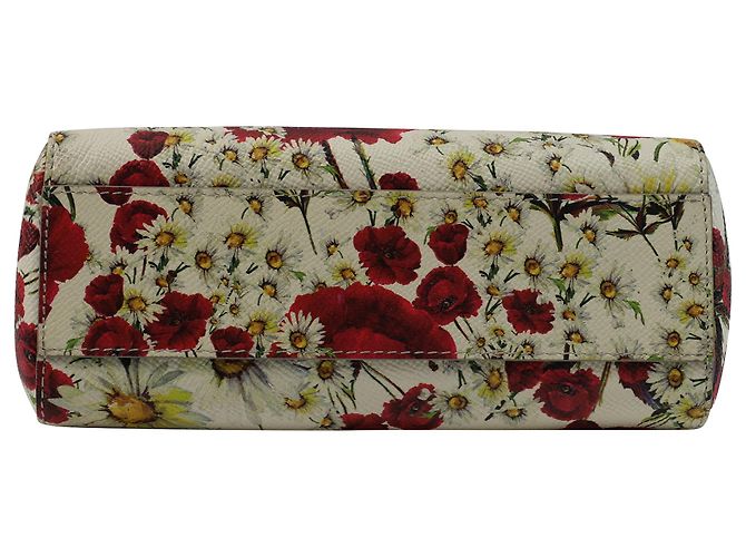 Bolsa Medium Miss Sicily de Dolce & Gabbana em couro com estampa floral - vista 6