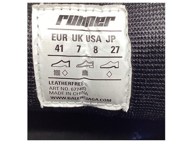 Tênis Runner Balenciaga em Poliuretano Azul Multicor - vista 10