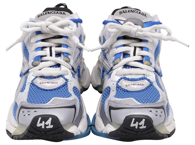 Tênis Runner Balenciaga em Poliuretano Azul Multicor - vista 2