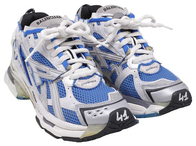 Tênis Runner Balenciaga em Poliuretano Azul Multicor - vista 3