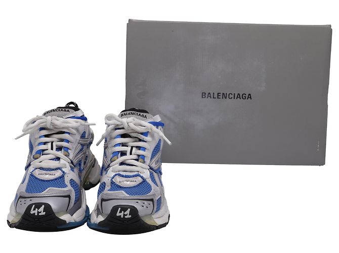 Tênis Runner Balenciaga em Poliuretano Azul Multicor - vista 7
