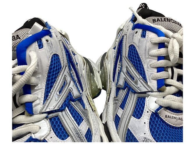 Tênis Runner Balenciaga em Poliuretano Azul Multicor - vista 8