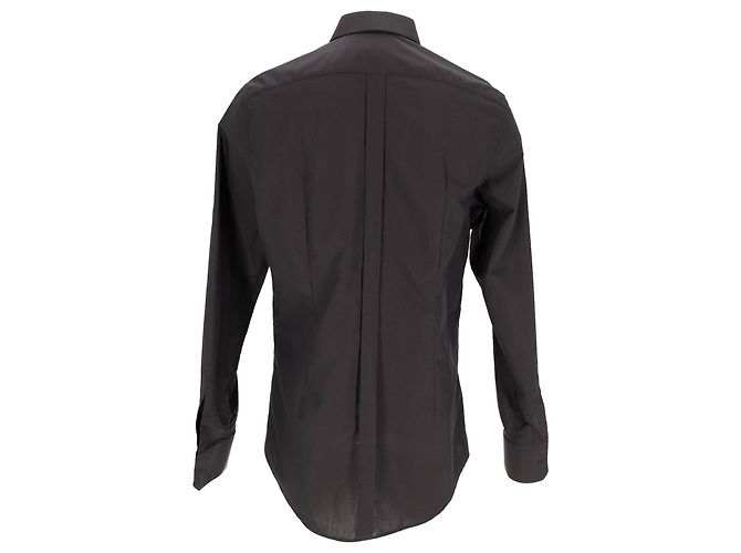 Camicia con bottoni Dolce & Gabbana in cotone nero - vista 3