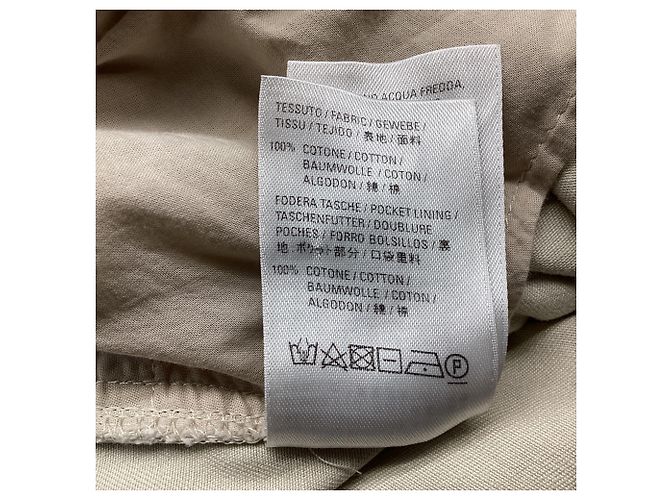 Pantaloni cargo svasati Balenciaga in cotone beige - vista 5