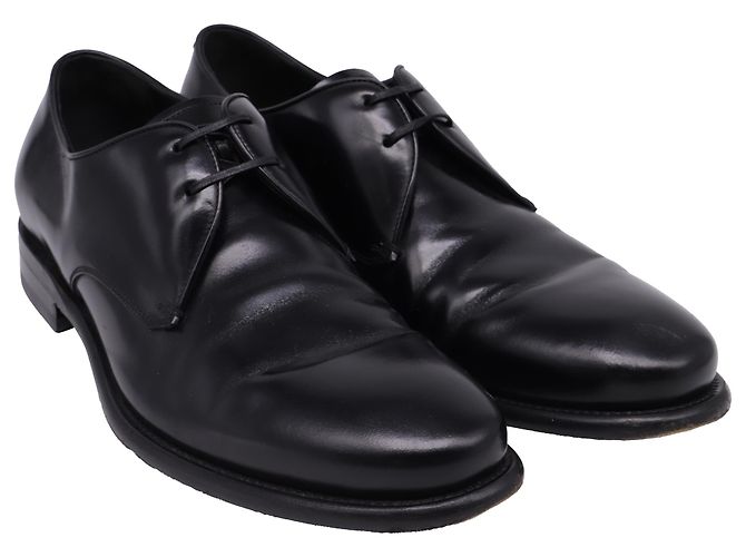 Salvatore Ferragamo Scarpe Derby Stefano Ferragamo in pelle nera Nero - vista 3