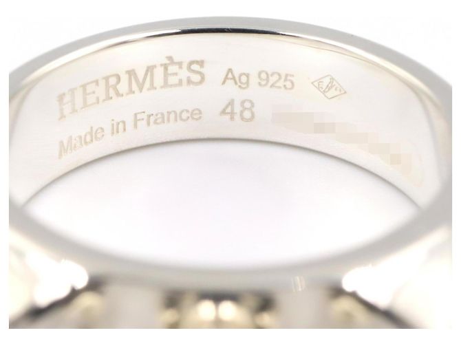 Hermes Hermès Collier de Chien Ring, Sterling Silver, Women's Jewelry Silvery - view 4