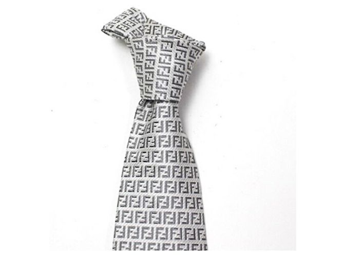 Cravatta in seta Fendi motivo Zucca FENDI Uomo - vista 6