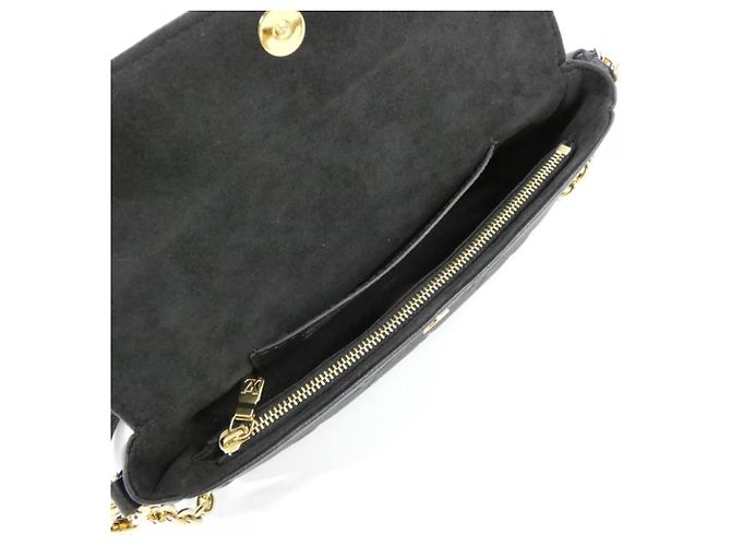 Borsa a Spalla Louis Vuitton Monogram Empreinte Wallet on Chain Ivy Nero - vista 5