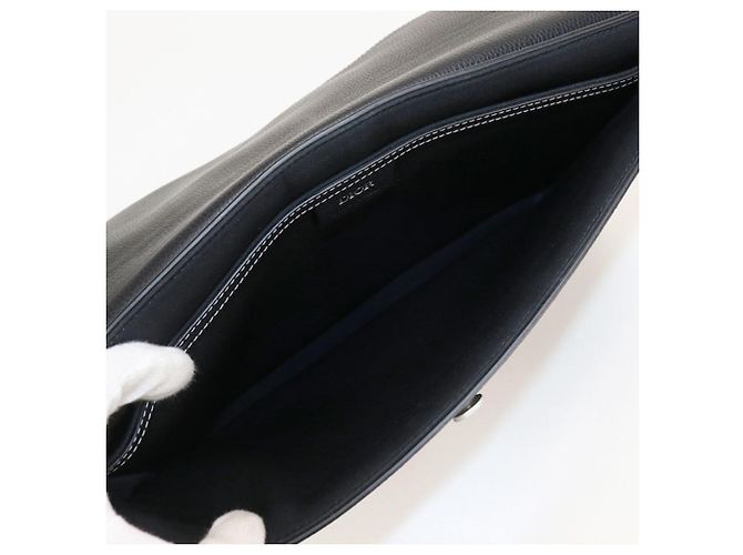 Bolsa clutch Saddle DIOR para homens em preto - vista 3