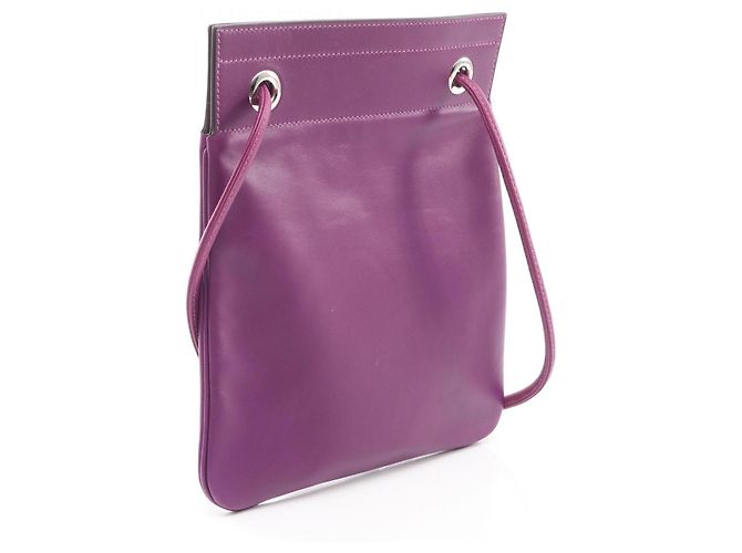 Borsa Aline Mini Hermès in pelle Swift, viola Porpora - vista 2