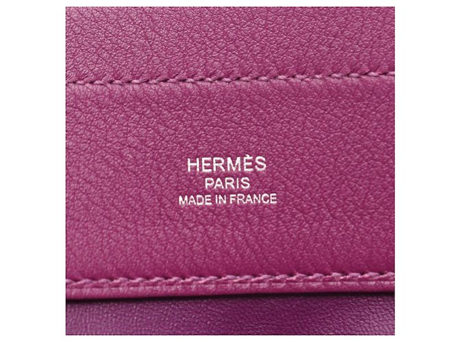 Borsa Aline Mini Hermès in pelle Swift, viola Porpora - vista 4