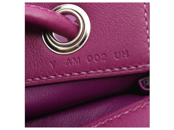 Borsa Aline Mini Hermès in pelle Swift, viola Porpora - vista 5