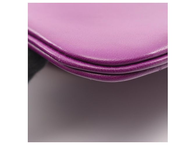 Borsa Aline Mini Hermès in pelle Swift, viola Porpora - vista 6