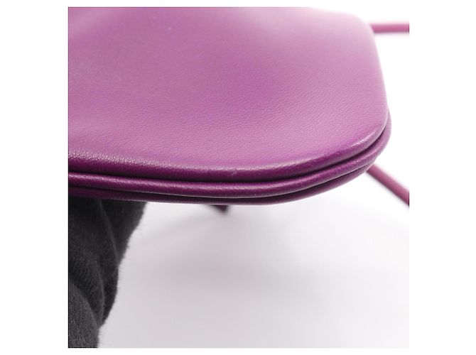 Borsa Aline Mini Hermès in pelle Swift, viola Porpora - vista 7