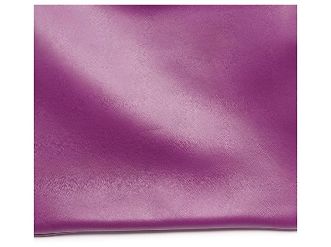 Borsa Aline Mini Hermès in pelle Swift, viola Porpora - vista 8
