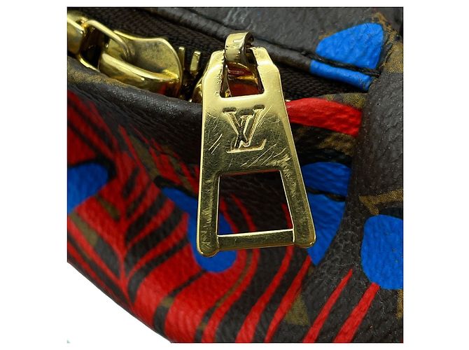 Zaino Palm Springs PM Monogram Jungle Dot Louis Vuitton, Borsa a mano, Nera, Monogramma, LOUIS VUITTON Nero - vista 10