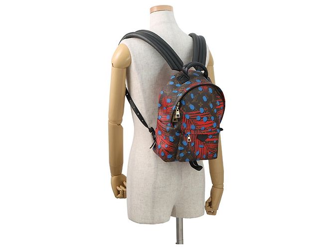 Zaino Palm Springs PM Monogram Jungle Dot Louis Vuitton, Borsa a mano, Nera, Monogramma, LOUIS VUITTON Nero - vista 5