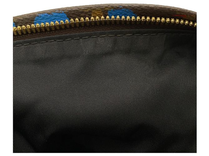 Zaino Palm Springs PM Monogram Jungle Dot Louis Vuitton, Borsa a mano, Nera, Monogramma, LOUIS VUITTON Nero - vista 7