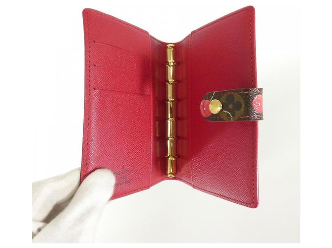 Organizer Agenda PM Monogram Ciliegia Louis Vuitton Marrone - vista 7