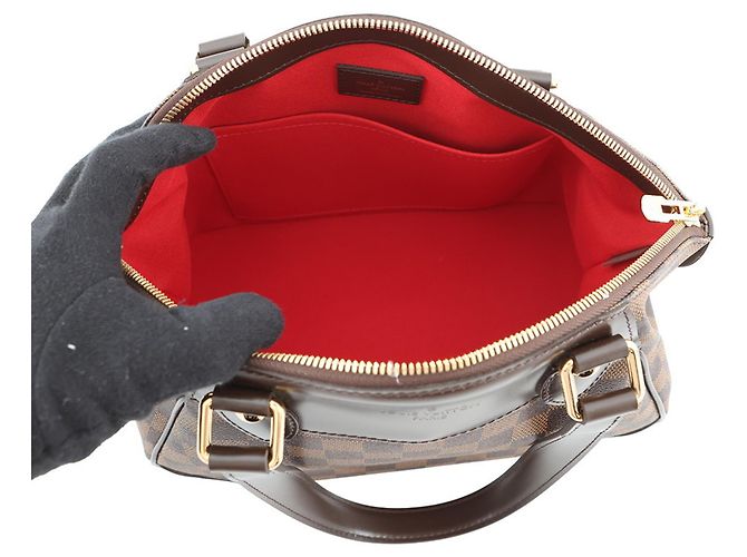 Borsa Louis Vuitton Damier Ebene Verona PM LOUIS VUITTON Spalla Monogram per Donne Rosso - vista 6