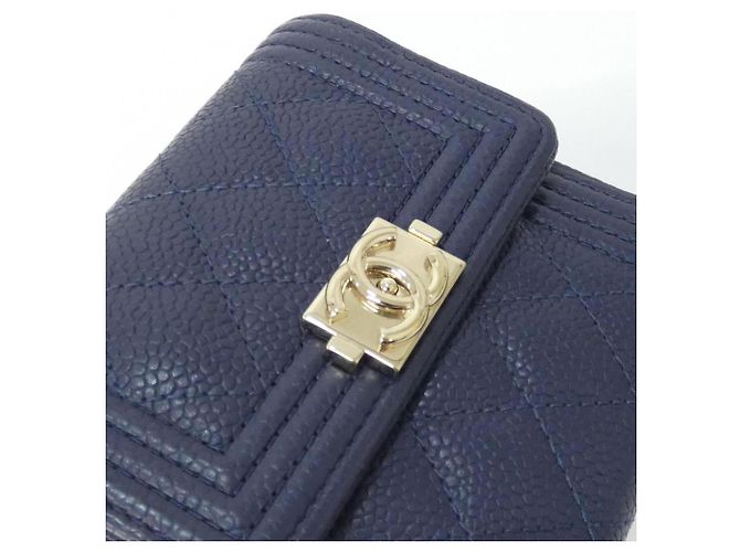 Cartera Chanel Boy Line Azul marino - vista 5