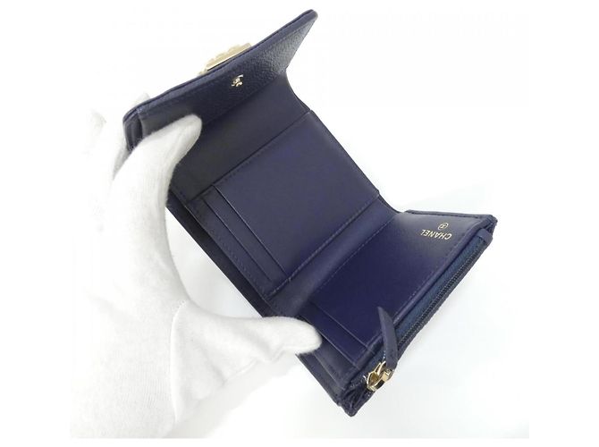 Cartera Chanel Boy Line Azul marino - vista 6