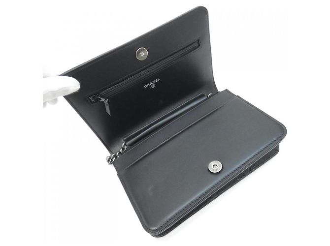 Cadena de cartera Chanel Boy line Negro - vista 6