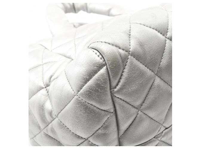 Borsa Chanel Coco Cocoon, Pelle, Donna, Tono Argento - vista 9