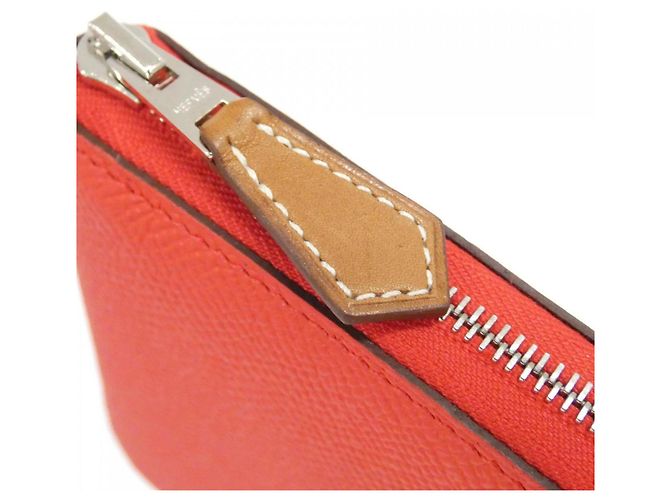 Silk In Billetera compacta de seda JEU DE SOIE de Hermès Roja - vista 3