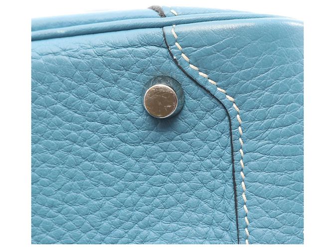 Borsa Hermès Omnibus PM in pelle Taurillon Clemence, blu, per donne - vista 11