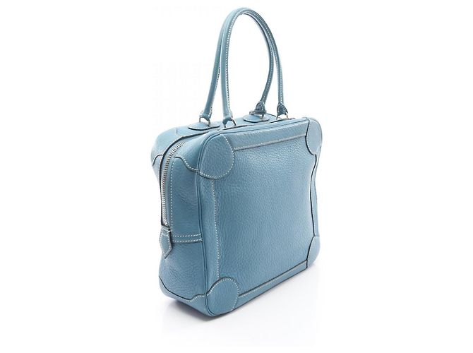Borsa Hermès Omnibus PM in pelle Taurillon Clemence, blu, per donne - vista 2