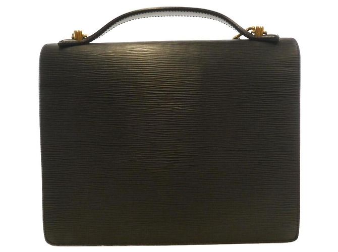Borsa Monceau Epi Louis Vuitton Nero - vista 2