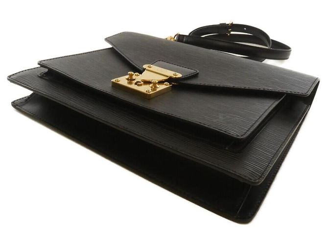 Borsa Monceau Epi Louis Vuitton Nero - vista 3